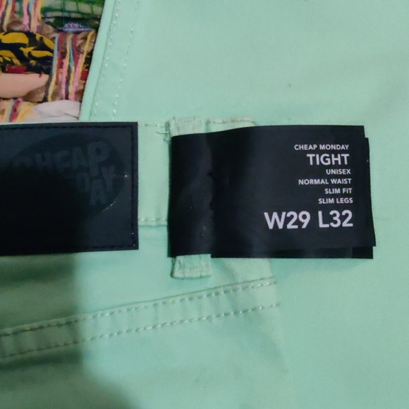 Cheap Monday mint/kiwi Green slim fit 29/32 jeans - Picture 4 of 7